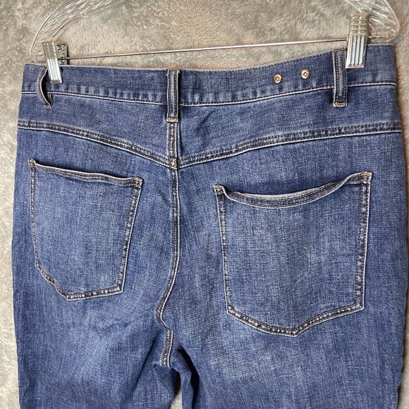 Cabi Women 5th Avenue Women Cropped High Rise Dark Wash Stretch Denim Jean 12 - Picture 5 of 11